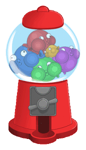 An early concept for the character select screen in Blowfish Burst.
