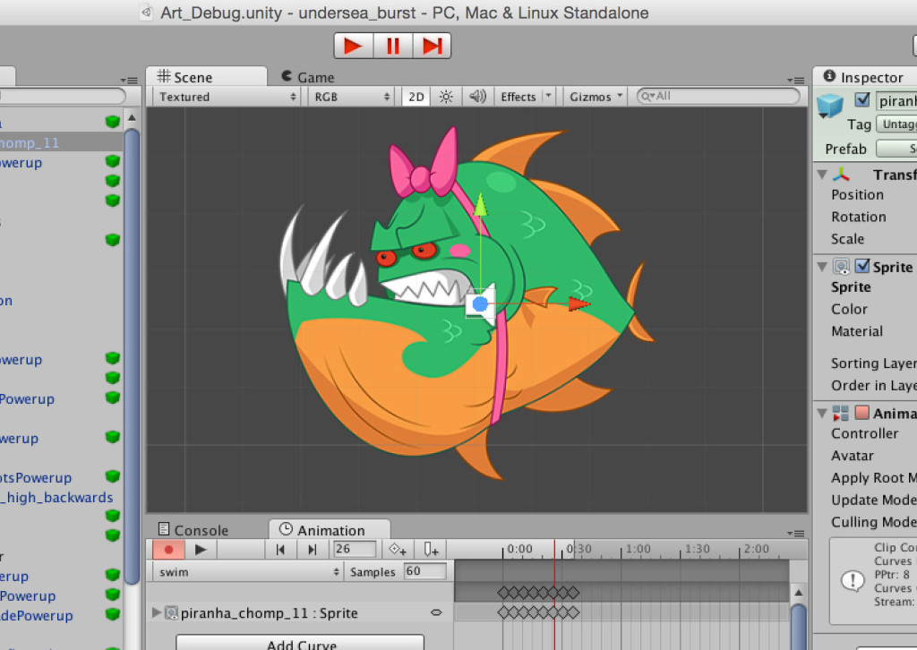 Where characters are brought to life in Unity's animator. Isn't she a... cutie?